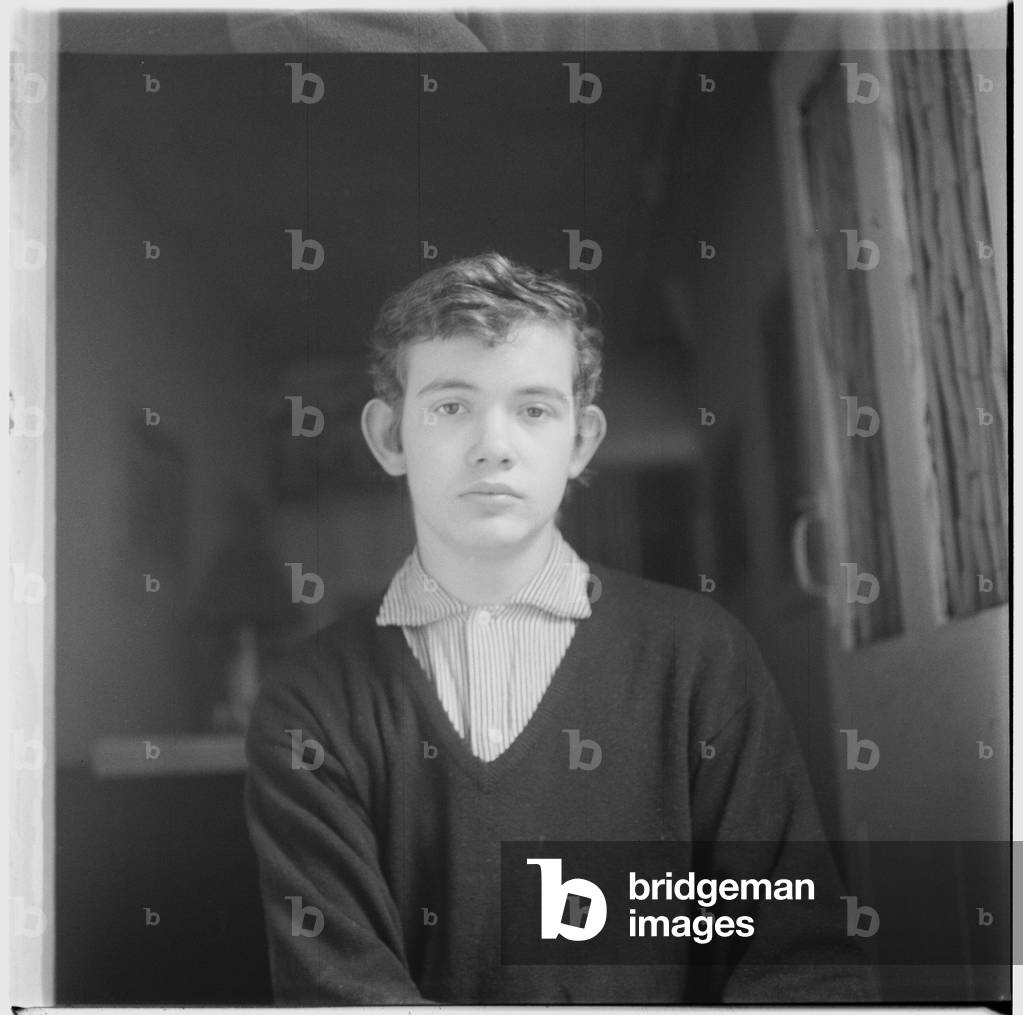 Michael Portman, portrait of socialite, husband of Suna Portman, member of Chelsea-set, Londonmid 1950's (b/w photo)