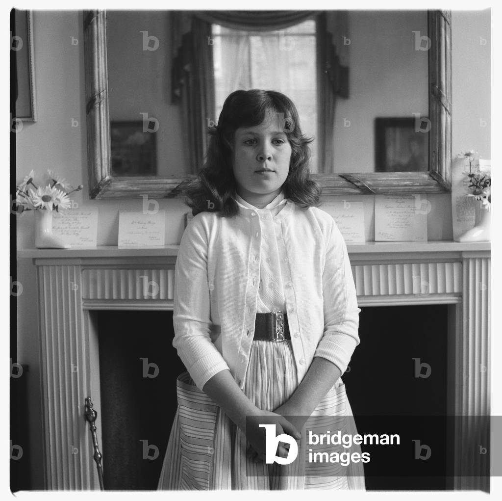 Rose McLaren's younger daughter, c.1960 (b/w photo)