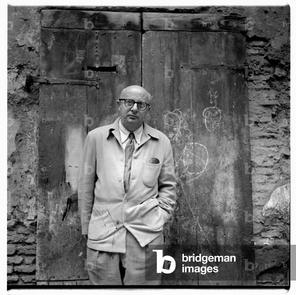 Eugene Berman in Italy, c.1955 (b/w photo)