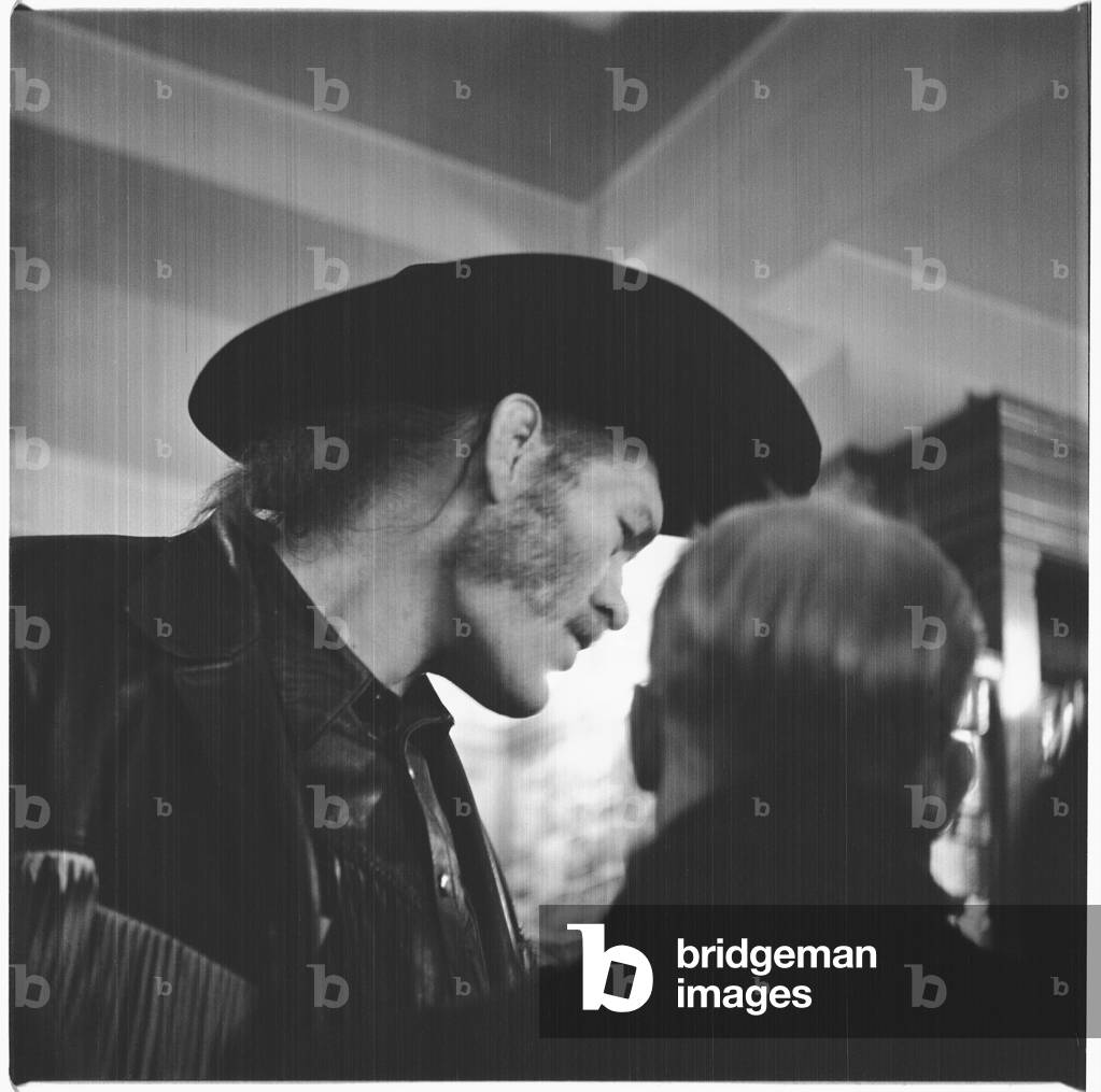 Unknown man with hat, mid 1950's (b/w photo)