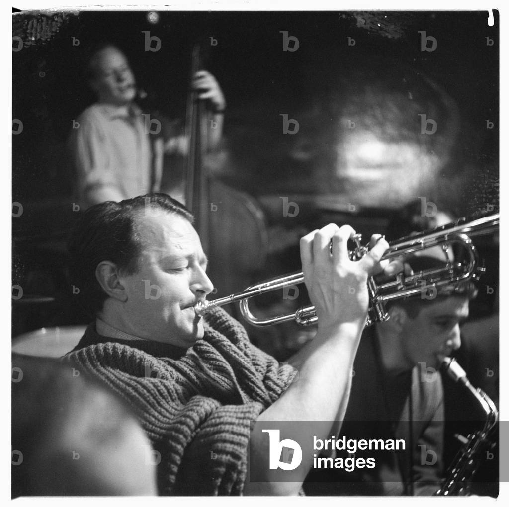 Portrait of the jazz trumpeter and broadcaster Humphrey Lyttelton, Soho, London 1960's