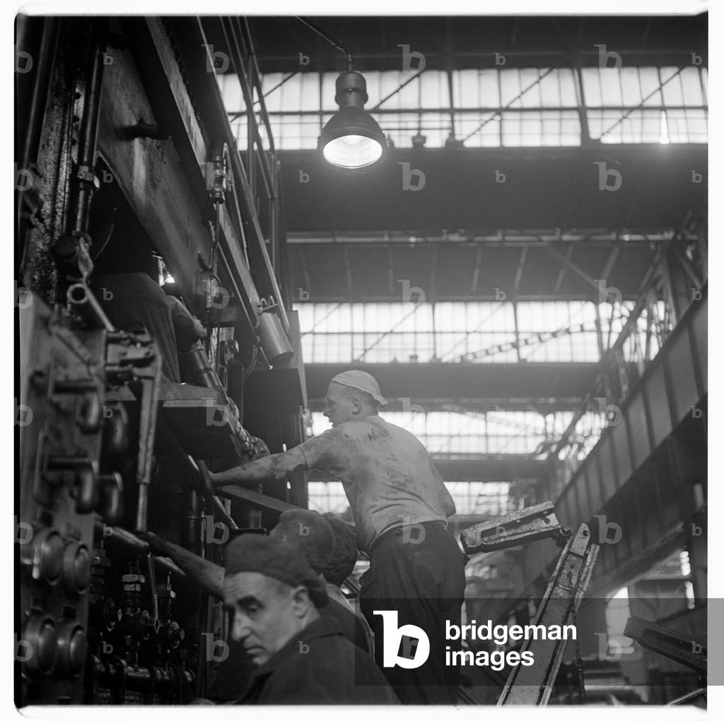Genoa, Industrial, images of ILVA Genoa, steelworkers and steelworks, Italy