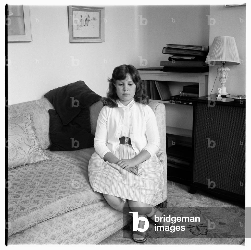 Rose McLaren's younger daughter, c.1960 (b/w photo)