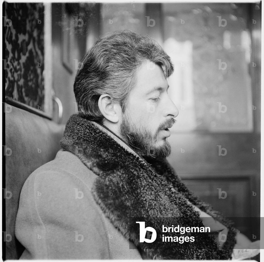 J.P.Donleavy playwright, portrait of Irish American playwright and novelist, one of which provided the title of Christmas song 