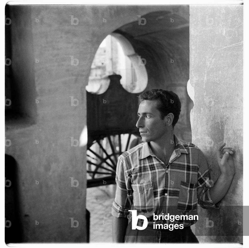 Man in Genoa, c.1960 (b/w photo)