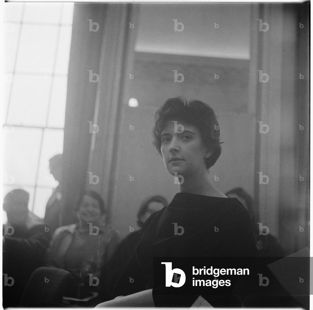 Shelagh Delaney at prize-giving, c.1959 (b/w photo)
