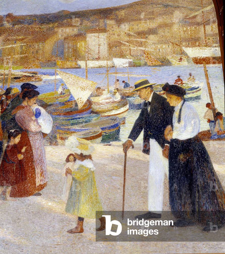 Old age. Painting by Henri Martin (1860-1943), 19th century (pointillism). Caisse d'Epargne de Marseille.