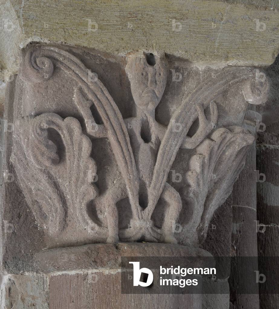 Top of the Church of St. Peter of Bessuejouls (Aveyron 12500)