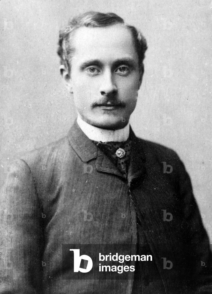 Portrait of Charles Gustave Auguste le Bargy (1858-1936), French comedian, actor and director, member of the Comedie Francaise. Photography late 19th century.