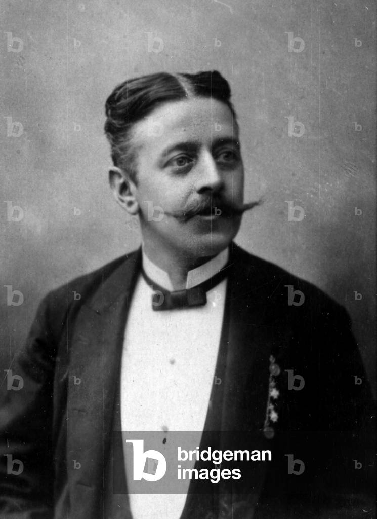 Portrait of Philipp (Philipp) Fahrbach (1843-1894), Austrian composer and conductor. Photography late 19th century.