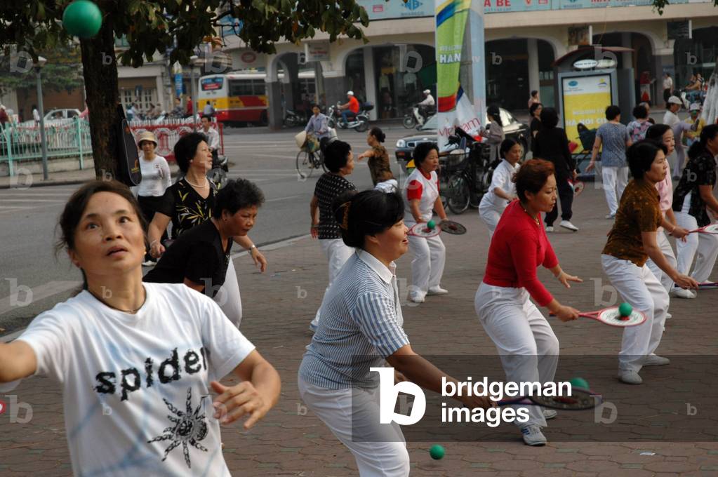 Morning Sports Course on Lake Hoan Kiem, Hanoi, Vietnam 2006
