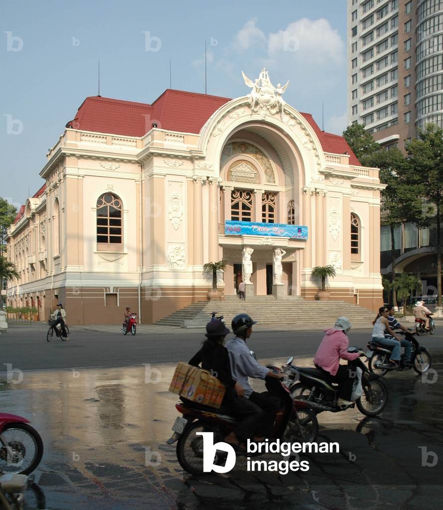 Colonial Architecture: View of the Municipal Theatre of Ho Chi Minh City (Ho Chi Minh City), Vietnam, 2006.
