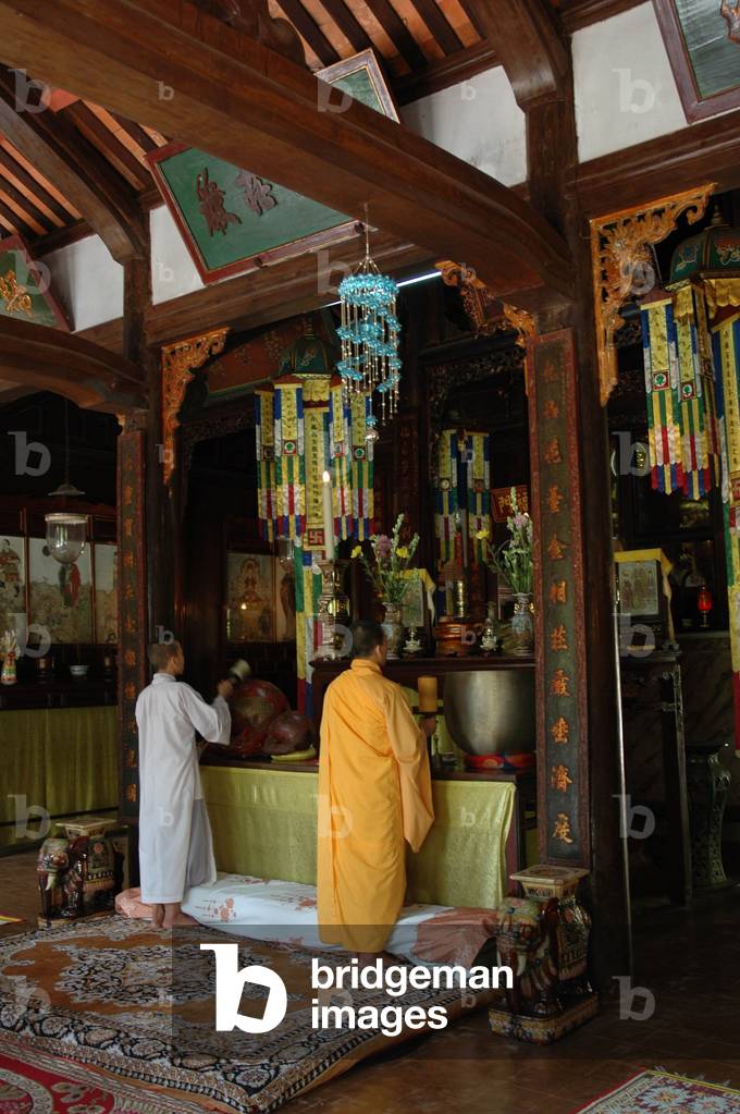 Religious Ceremony in a Temple in Hue, Thua Thien Hue Region, Vietnam, 2006