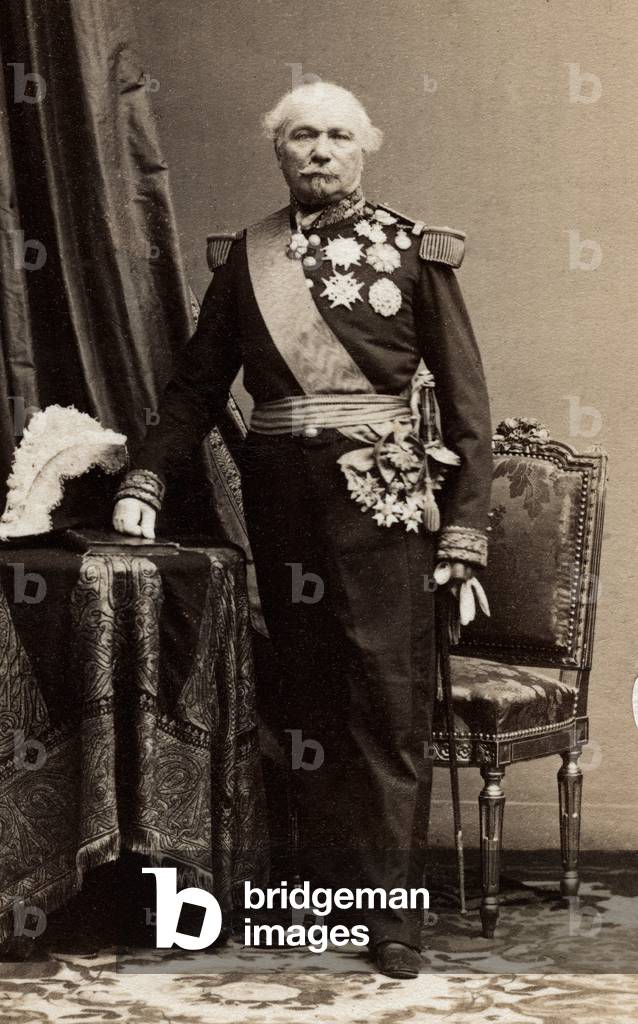 Portrait of General Oudinot, b/w