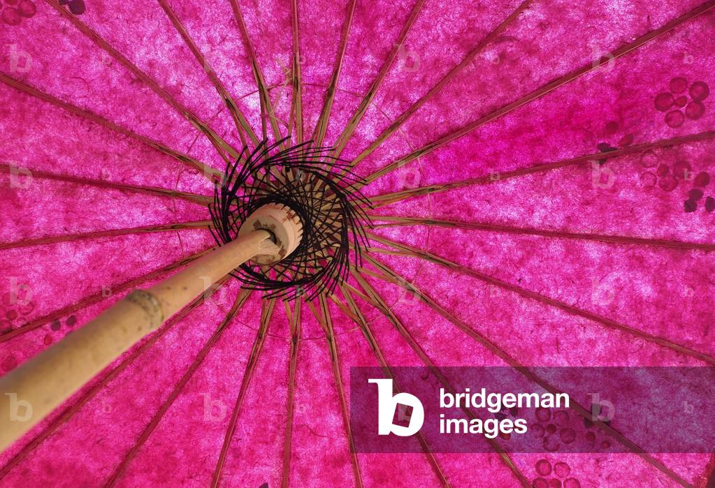 Myanmar - Burma: Heho City, Shaw State, paper and bamboo umbrella