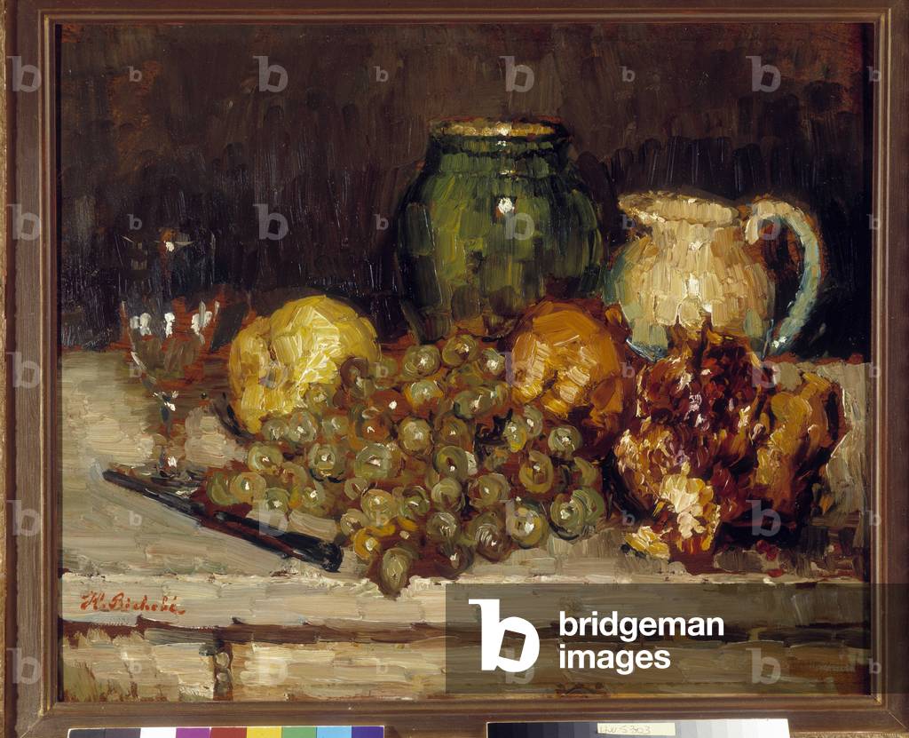Still Life with Grapes and Pitcher, 1964 (oil on canvas)