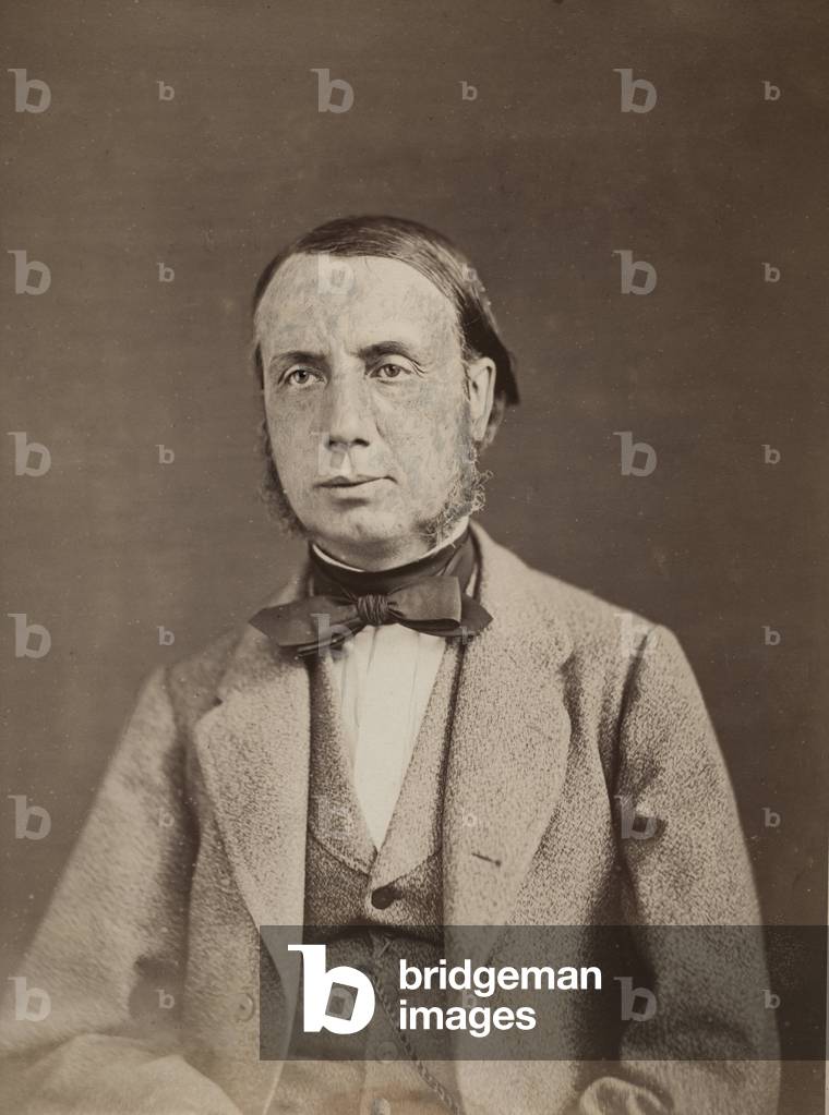 Adolphe Deloffer (1817-1876) Conductor and violinist, 39 boulevard des Capucines Paris in 1863 (b/w photo)