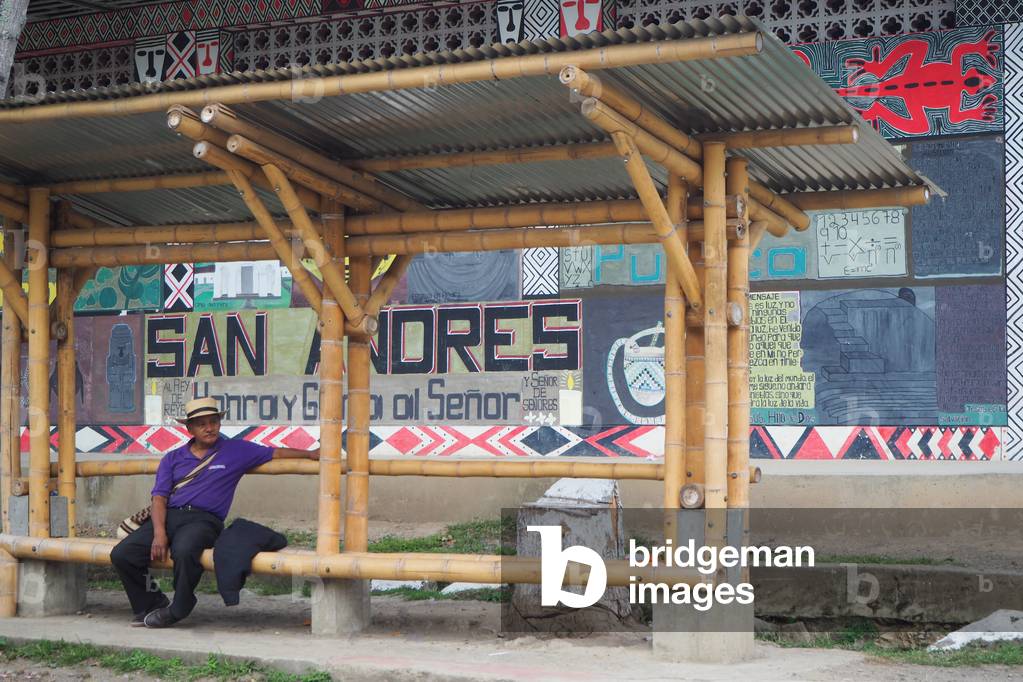Bus shelter, Tierradentro National Archeological Park, Colombia (photo)