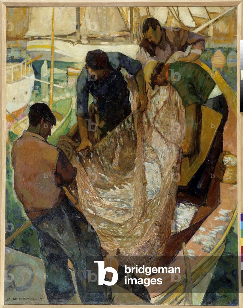 Pescatori di sardine, 1930 (olio su tela)