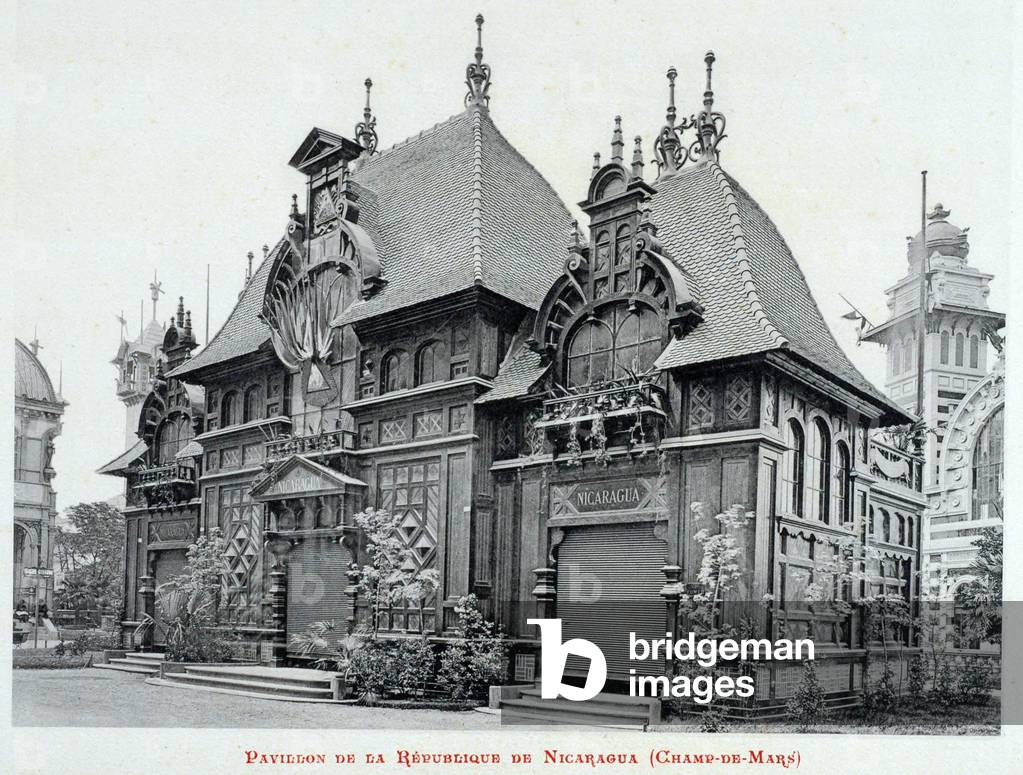 1889 Universal Exhibition: Pavilion of the Republic of Nicaragua (Champ de Mars) - The 1889 Exhibition Album - Paris by Gluck