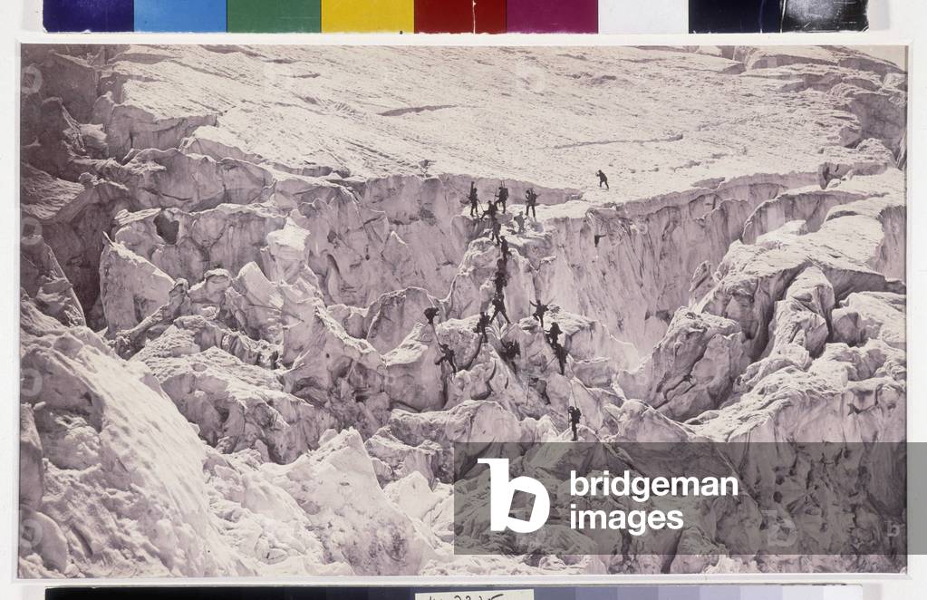 Aiguilles de Charmoz Photography by Auguste Rosalie (1826-1900) and Louis Auguste Bisson (1814-1876) 1862 Musee Cantini Marseille Dim cm 23,5x39,4