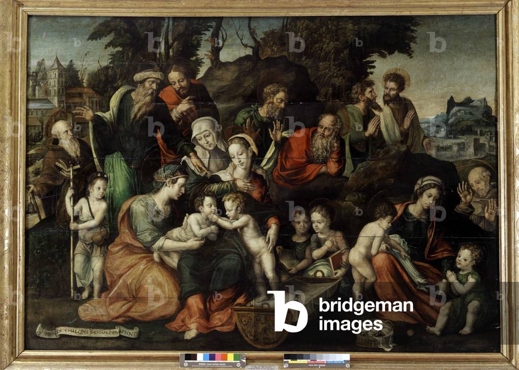 Bild von Gemälde "Die Heiligen Eltern oder Lignee von Madame Sainte Anne. Die Heilige Anna hatte drei Ehemänne