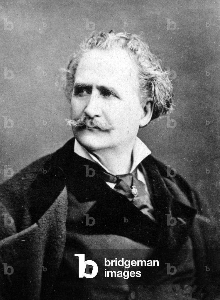 Portrait of Lafontaine (Henry Lafontaine, dit) (1824-1898), French comedian and playwright, member of the Comedie Francaise. Photography late 19th century.