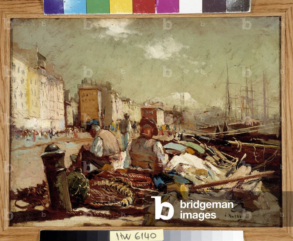 Pecheurs ravauding the nets (painting)