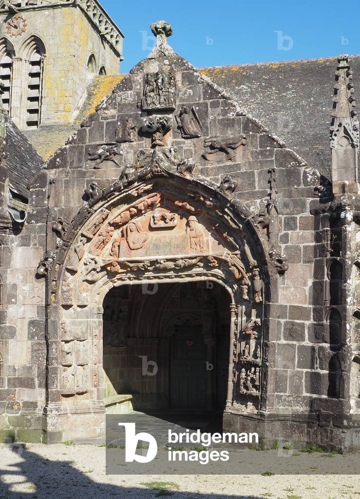 Parroissial enclosure, between the Church of Saint Solomon XV shekel, Elorn valley, Martyrdom, Finister, France (photo)