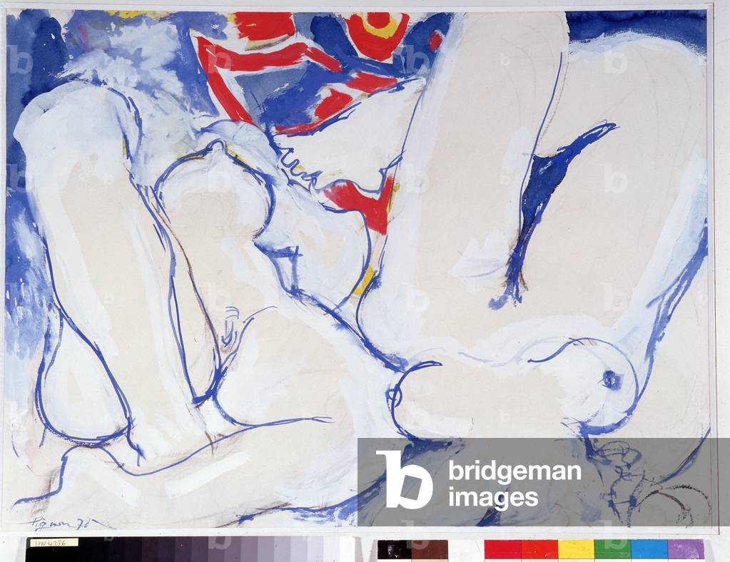 Nudes on the Beach, 1978 (oil on canvas)