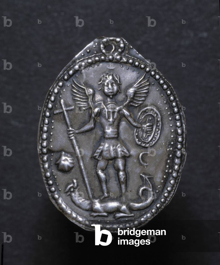 Medal representing Saint Michel. Anonymous. Musee municipal d'Avranches (Manche)