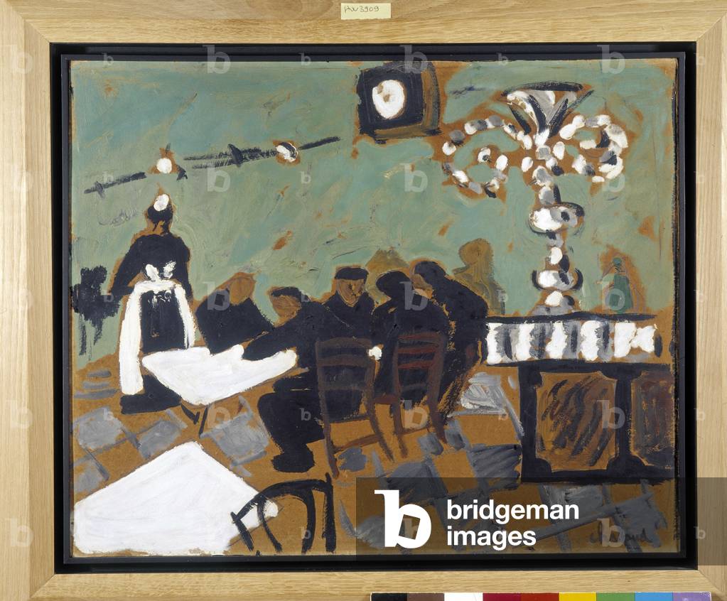 A cafe in Provence, 1915 (oil on canvas)