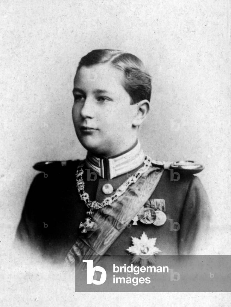 Portrait of Eitel Frederic (1883-1942), Prince of Prussia, son of William II. Photography late 19th century.