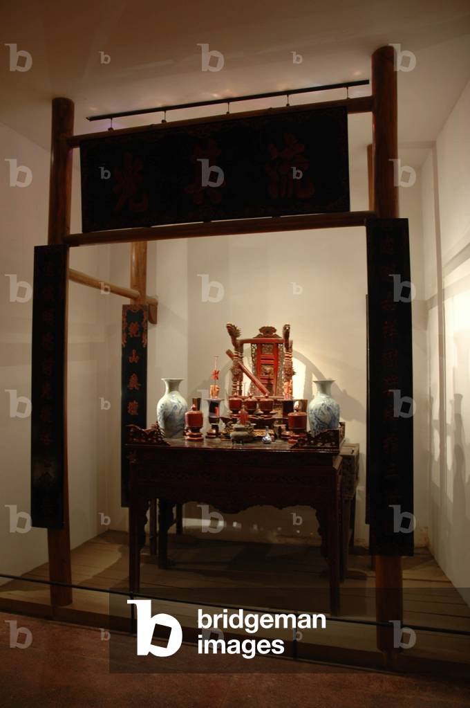 Vietnam Ethnographic Museum. Domestic Altar. Hanoi, Vietnam, 2006