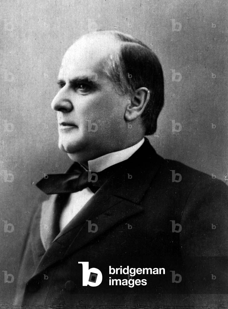 Portrait of William Mac Kinley (Mac-Kinley or McKinley, 1843-1901), President of the United States. Photography late 19th century.