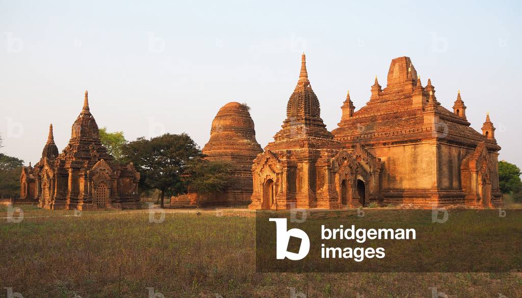 Myanmar - Burma: Old Bagan, Mandalay region. Hundreds of brick pagodas