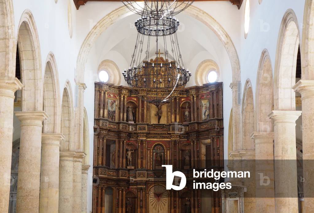 Colonial style architecture, Cathedrale Saint Catherine of Alexander, the Choir, Cartagena of India, Colombia (photo)