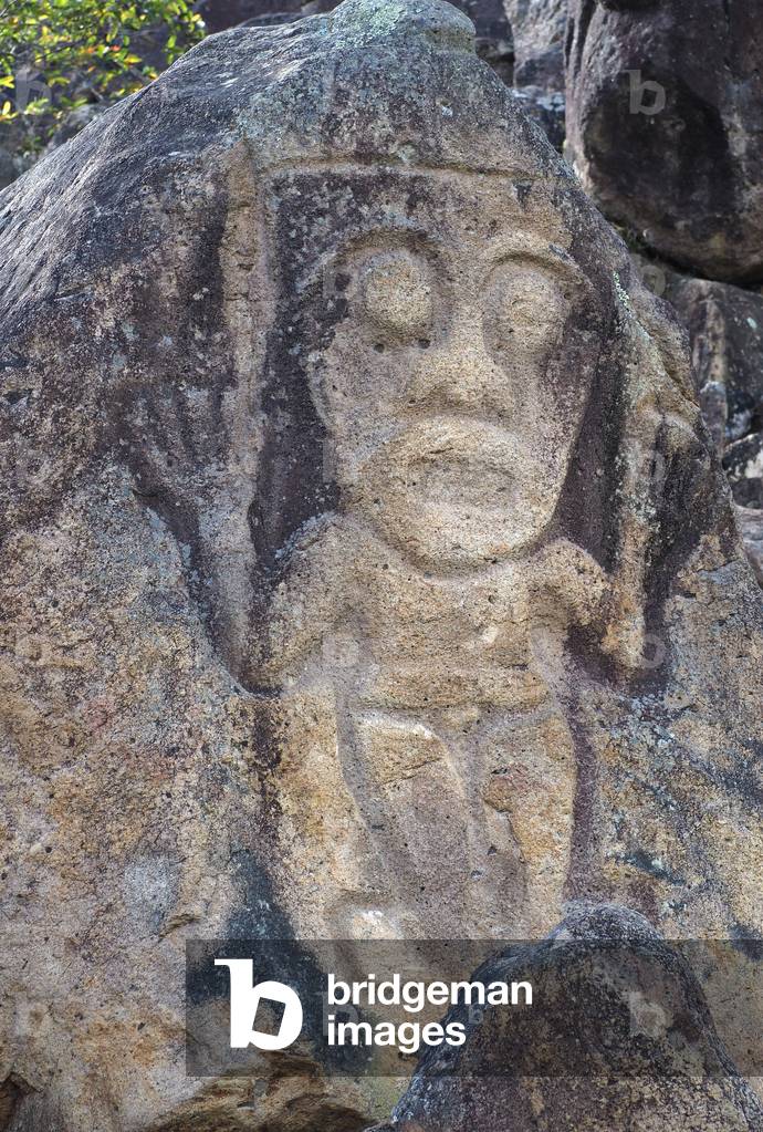 Archeological Park, Religious Monuments, Megalithes sculptures, Divines and Animals, Statue, San Augustine, Colombia (photo)