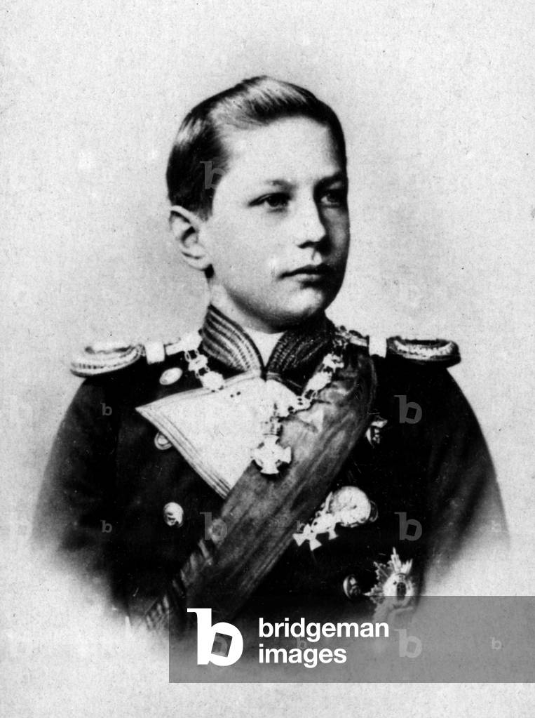Portrait of Adalbert de Hohenzollern (1884-1948), Prince of Prussia, son of William II. Photography late 19th century.