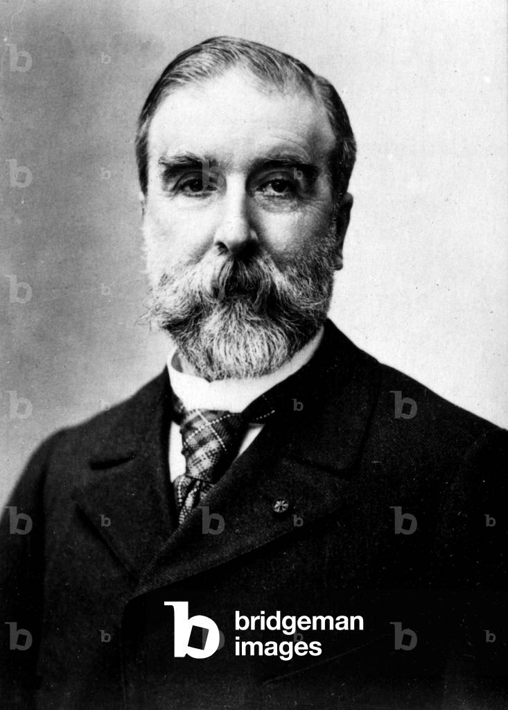 Portrait of Ludovic Halevy (1834-1908), French playwright, librettist, novelist and academicen. Photography late 19th century.