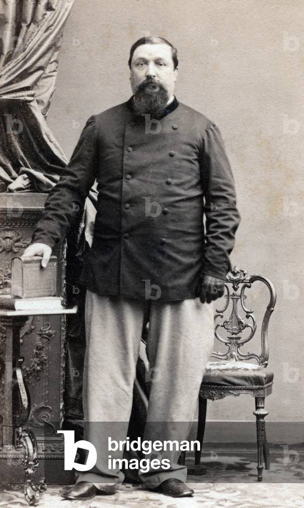 Portrait of Prince Pierre Bonaparte (1815-1881). Photograph of Disderi from a Business Card Album, 1850.