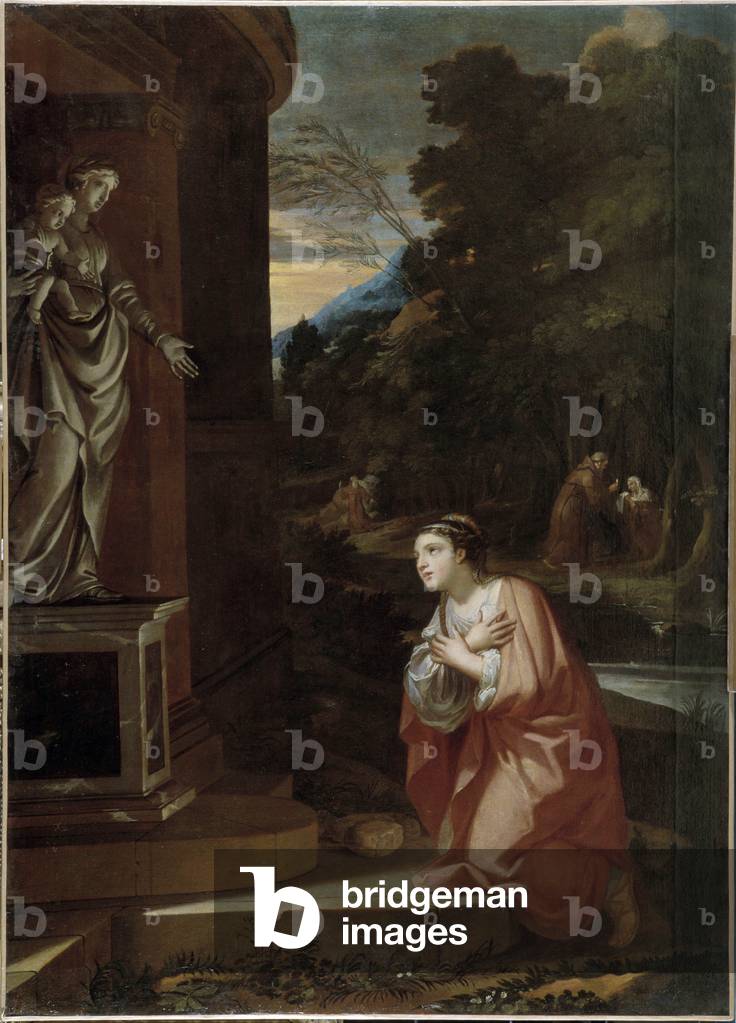 Hl. Maria der Ägypter, 17. Jahrhundert (Öl auf Leinwand)
