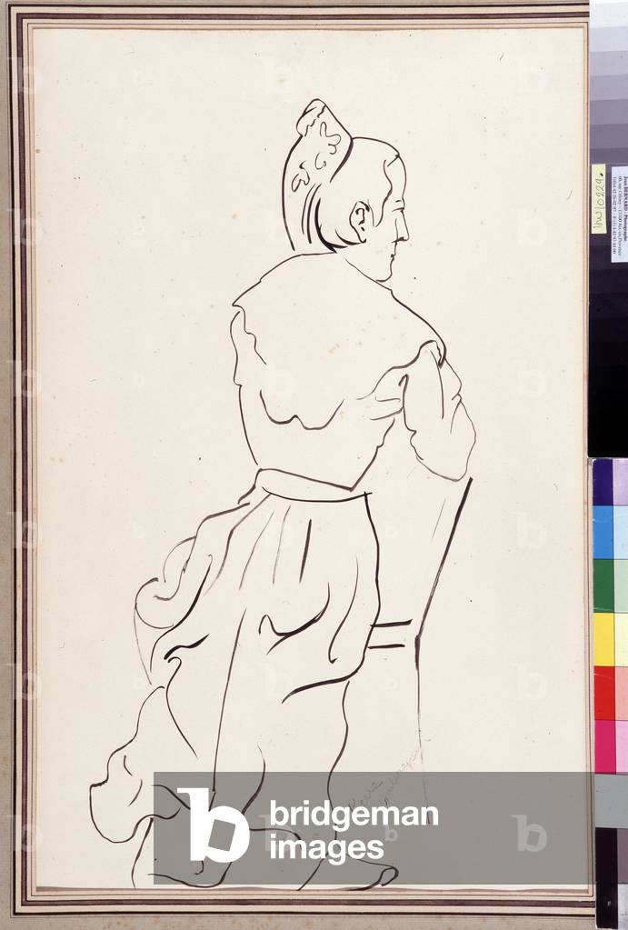 L'arlesienne de dos (ink on paper)