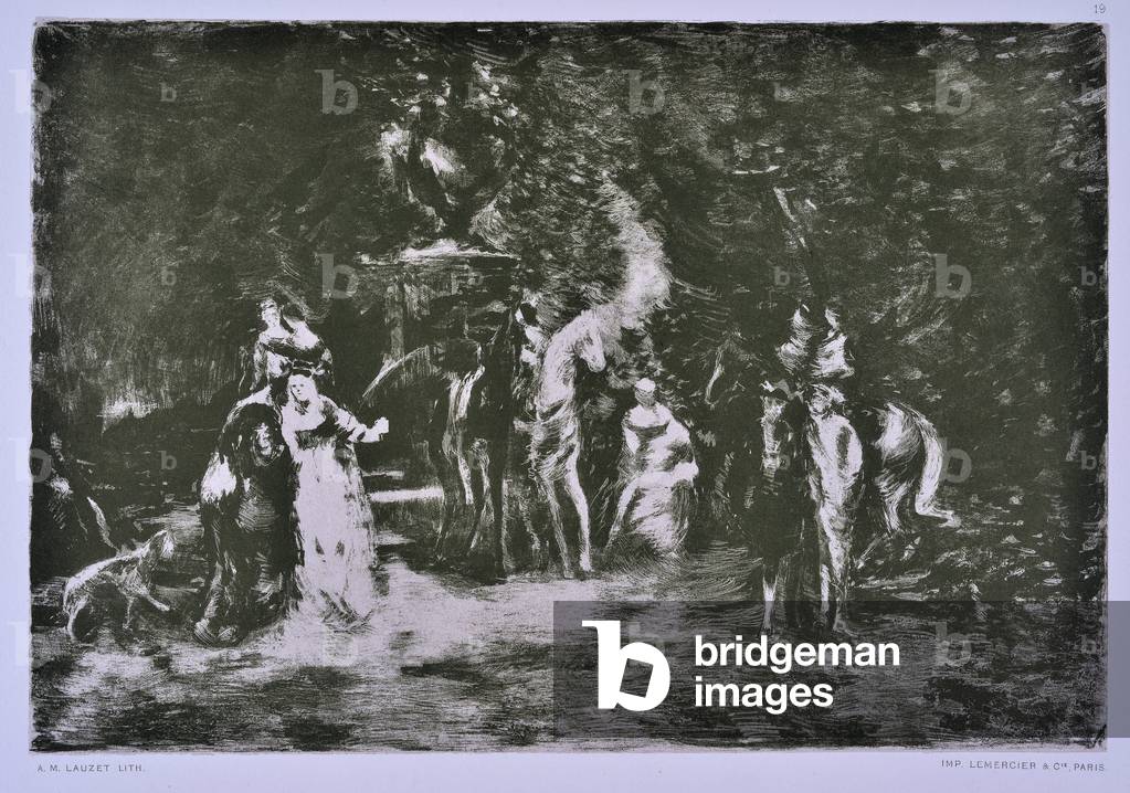 Rendez-vous in the forest (drawing)