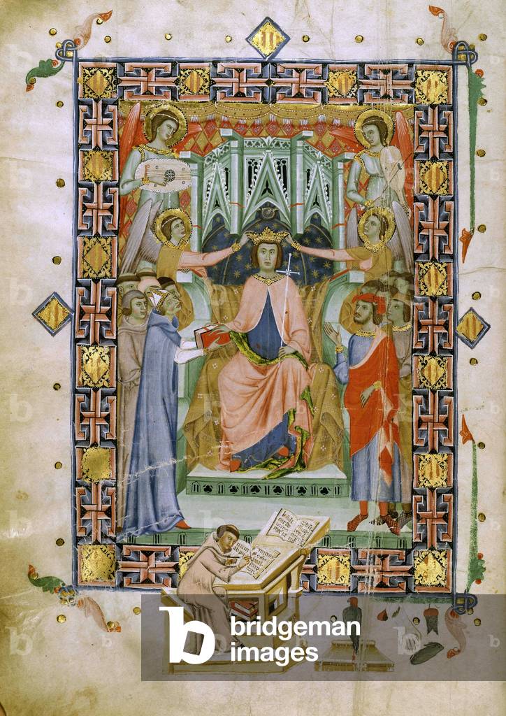 Incoronazione di Giacomo II di Maiorca (Jaime II di Maiorca, 1243-1311). Illuminazione tratta dal libro dei Pr