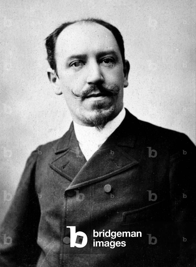 Portrait of Edmond Haraucourt (1856-1941), French poet and writer. Photography late 19th century.