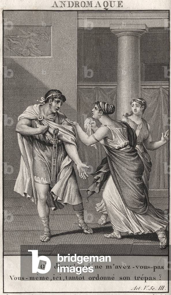 Immagine di Disegno "Illustrazione per la scena 3 del V atto della tragedia «Andromaque»» di Jean Racine d'apr