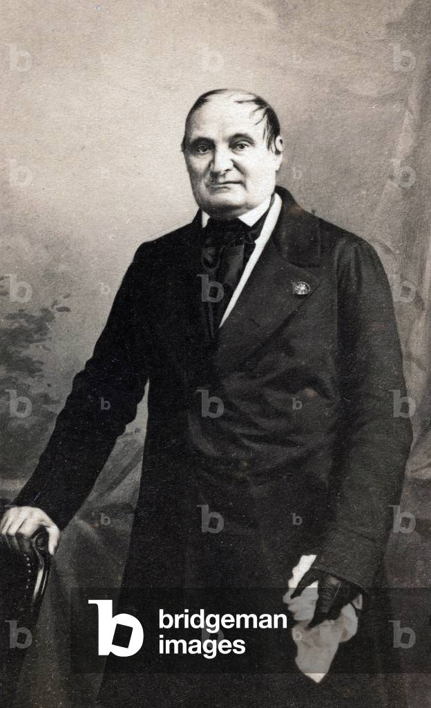 Portrait of Prince Jerome Bonaparte (1784-1860). Photograph of Disderi from a Business Card Album, 1850.