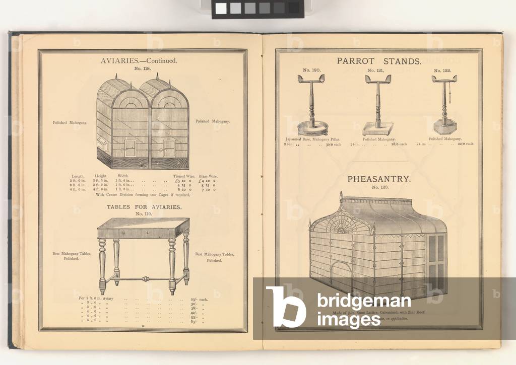 Page from 'Illustrated Catalogue of Wire Goods', 1887 (litho)