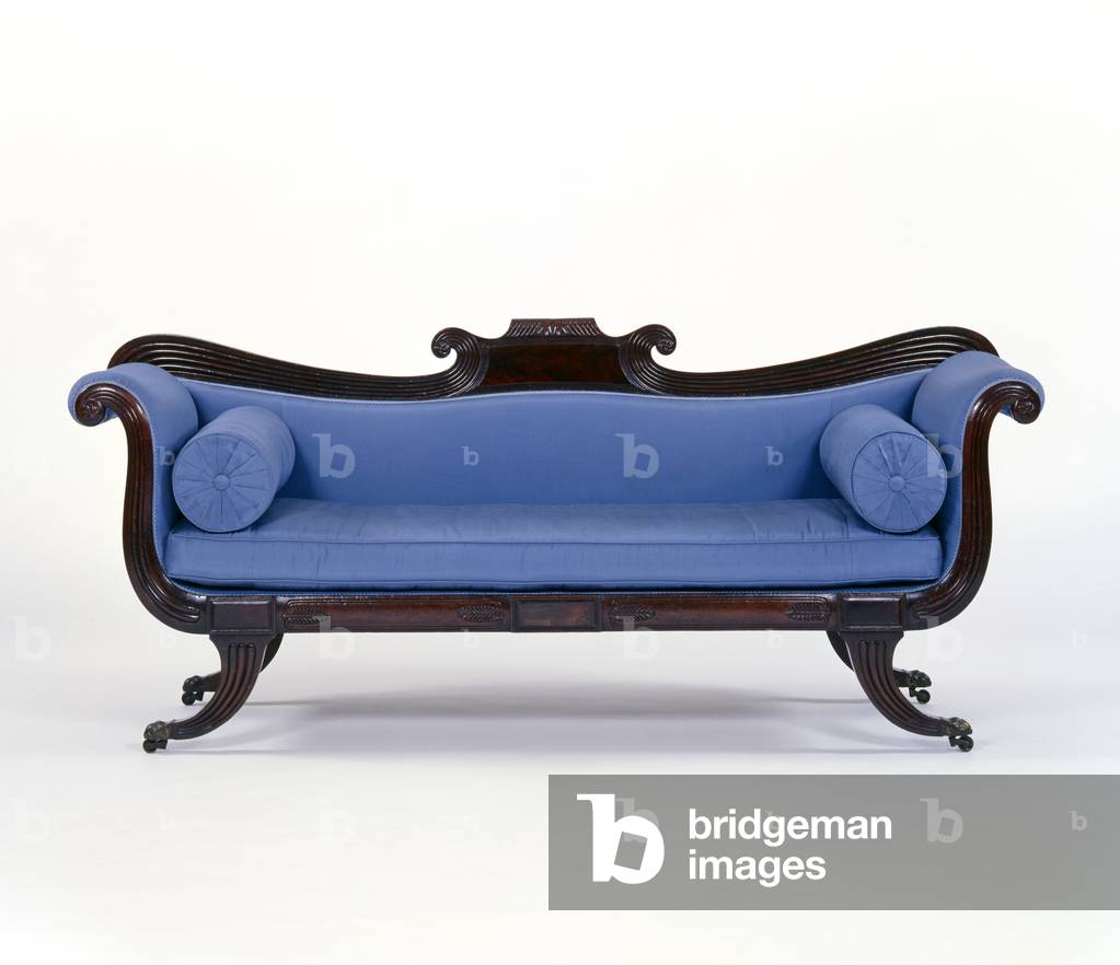 Sofa, c.1830 (mahogany & silk) 